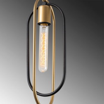 Závesné svietidlo v čierno-zlatej farbe ø 48 cm Cerco – Opviq lights - Image 4