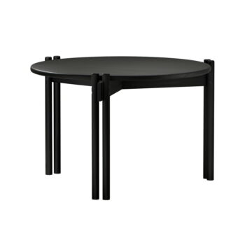 Čierny okrúhly konferenčný stolík z borovicového dreva ø 60 cm Sticks – Karup Design – Obrázok 2