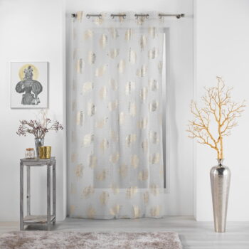 Záclona v béžovej a zlatej farbe 140x280 cm Sunny – douceur d'intérieur – Obrázok 3