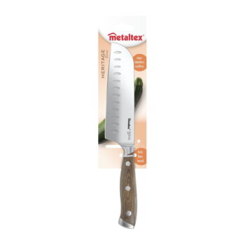 Santoku nôž z nehrdzavejúcej ocele Heritage – Metaltex - Image 2
