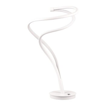 Biela LED stolová lampa s kovovým tienidlom (výška 56 cm) Nala – Trio Select - Image 2