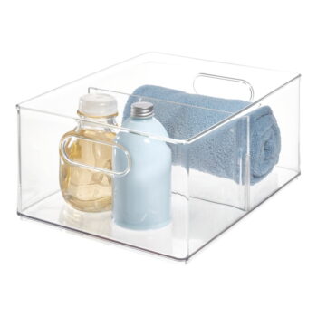 Transparentný úložný box iDesign The Home Edit, 34,2 x 25,3 x 15,2 cm – Obrázok 3