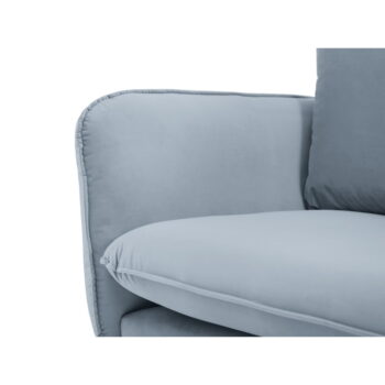 Svetlomodrá zamatová pohovka 160 cm Vienna – Cosmopolitan Design - Image 3