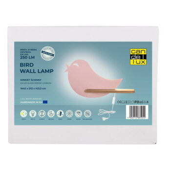 Ružové detské svietidlo Bird - Candellux Lighting – Obrázok 4