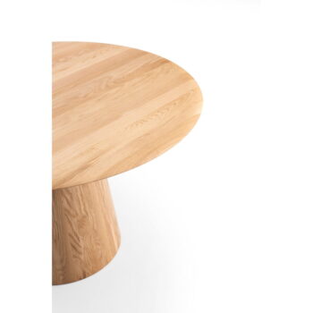 Okrúhly jedálenský stôl z dubového dreva v prírodnej farbe ø 126 cm Mushroom – Gazzda – Obrázok 7