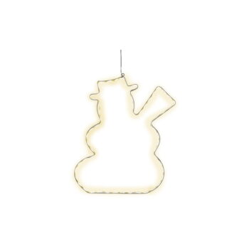 Závesná svietiaca LED dekorácia Star Trading Lumiwall Snowman, výška 50 cm - Image 2