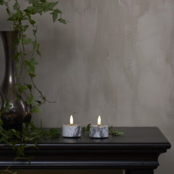 LED sviečky v súprave 2 ks (výška  6 cm) Flamme Marble – Star Trading - Image 2