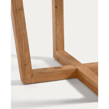Okrúhly jedálenský stôl z masívu akácie v prírodnej farbe ø 120 cm Nahla – Kave Home - Image 3