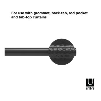 Oceľová roztiahnuteľná garniža 107 - 305 cm Odyssey - Umbra - Image 11