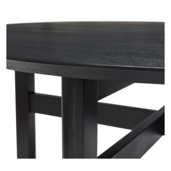 Čierny okrúhly jedálenský stôl ø 120 cm Fjord – Hübsch - Image 4