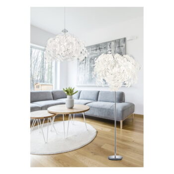 Biele závesné svietidlo Trio Pendant Leavy, výška 150 cm - Image 2