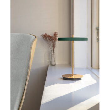 Zelená LED stolová lampa so stmievačom s kovovým tienidlom (výška  31 cm) Asteria Move – UMAGE - Image 2