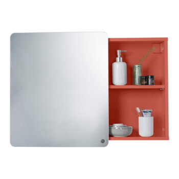 Červená závesná/so zrkadlom kúpeľňová skrinka 80x58 cm Color Bath – Tom Tailor - Image 6