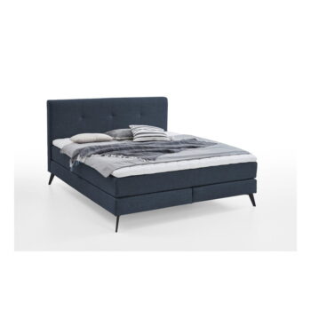 Tmavomodrá boxspring posteľ 180x200 cm ANCONA – Meise Möbel - Image 4