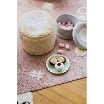 Ružový prateľný ručne tkaný bavlnený detský koberec 140x200 cm Noah – Lorena Canals – Obrázok 3