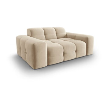 Béžová zamatová pohovka 156 cm Kendal - Micadoni Home – Obrázok 3