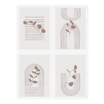Obrazy v súprave 4 ks 30x40 cm – Casa Selección