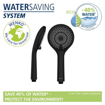 Sprchová hlavica ø 11 cm Water Saving – Wenko - Image 2