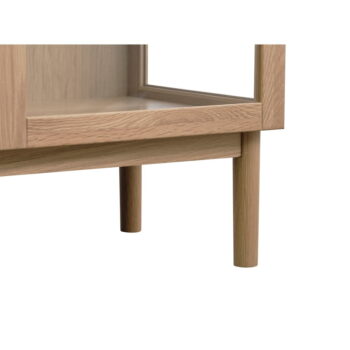 Vitrína z dubového dreva v prírodnej farbe 190x90 cm Elba – Unique Furniture - Image 11