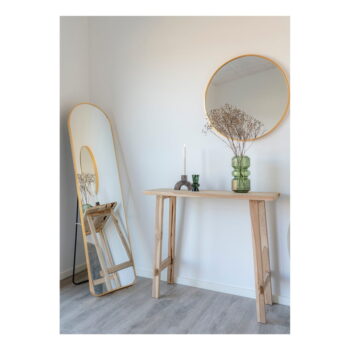 Konzolový stolík z teakového dreva v prírodnej farbe 30x90 cm Girona – House Nordic – Obrázok 4