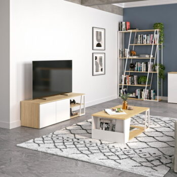 Konferenčný stolík s doskou v dubovom dekore 100x55 cm Albi - TemaHome - Image 3