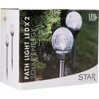 Súprava 2 záhradných svietidiel Star Trading Balls, výška 26,5 cm - Image 4