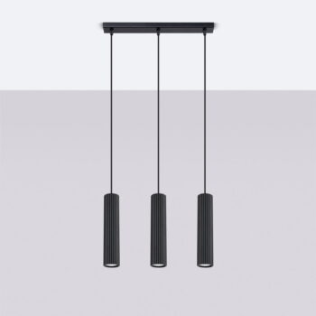 Čierne závesné svietidlo Gleam – Nice Lamps - Image 5