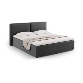 Tmavosivá boxspring posteľ s úložným priestorom 180x200 cm Arendal – Cosmopolitan Design - Image 5