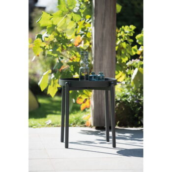Okrúhly záhradný odkladací stolík ø 45 cm Omer – Diphano - Image 4