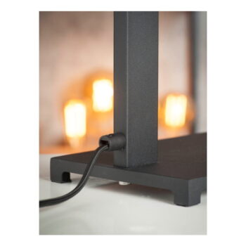 Čierna stojacia lampa s kovovým tienidlom (výška 143 cm) Biarritz – it's about RoMi - Image 6