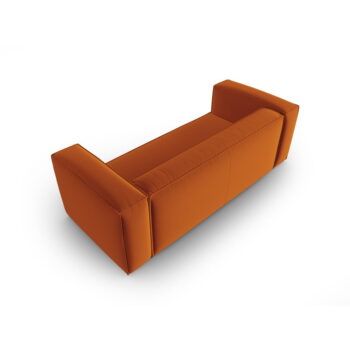 Oranžová zamatová pohovka 200 cm Mackay – Cosmopolitan Design - Image 3