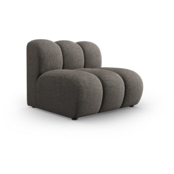 Tmavosivý modul pohovky (stredový diel) Lupine – Micadoni Home - Image 2
