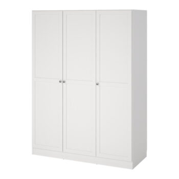 Biela šatníková skriňa 147x200 cm Billund – Tvilum – Obrázok 3