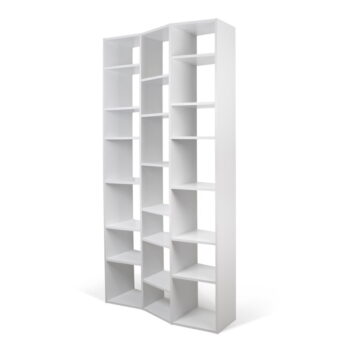 Biela knižnica 108x224 cm Valsa – TemaHome - Image 3