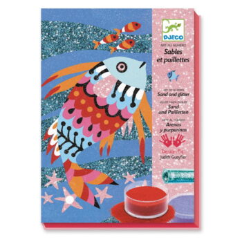Výtvarný set na pieskovanie Djeco Rainbow Fish - Image 3