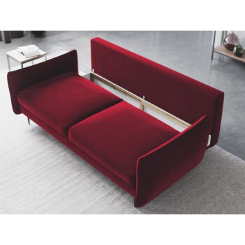 Červená rozkladacia pohovka s úložným priestorom Cosmopolitan Design Vermont - Image 5