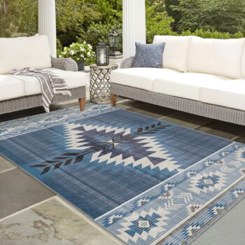 Modrý prateľný koberec 120x180 cm Ethnic Geo – Mila Home - Image 11