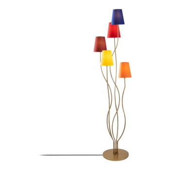 Stojacia lampa s textilným tienidlom (výška 160 cm) Bonibos – Opviq lights - Image 2