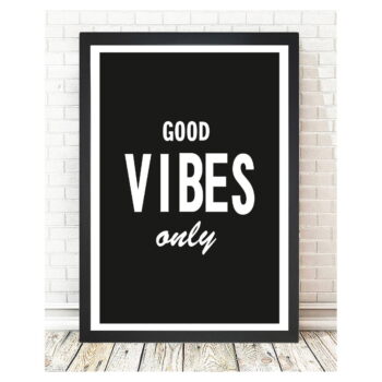 Obraz Tablo Center Good Vibes, 24 × 29 cm – Obrázok 2