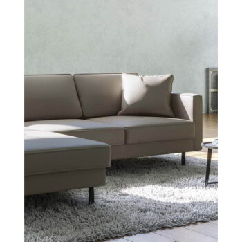 Svetlohnedá kožená rohová pohovka (ľavý roh) Kobo – MESONICA - Image 5