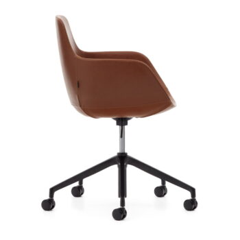 Koňakovohnedé pojazdné jedálenské stoličky v súprave 2 ks Tissiana – Kave Home – Obrázok 3