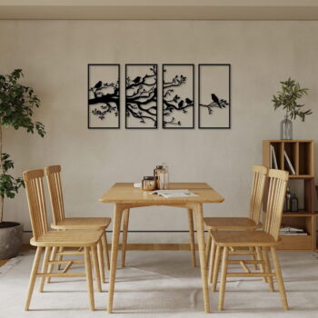Kovová nástenná dekorácia 34x70 cm Branch – Wallity - Image 2