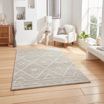 Svetlosivý koberec 200x290 cm Geneva – Think Rugs - Image 3