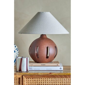 Krémová stolová lampa s textilným tienidlom (výška 40,5 cm) Liana – Bloomingville - Image 4