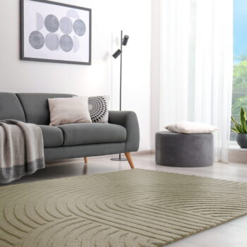 Khaki vlnený koberec 160x230 cm Hague – Asiatic Carpets – Obrázok 2
