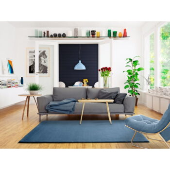 Modrý koberec Universal Berna Liso, 80 x 150 cm – Obrázok 3