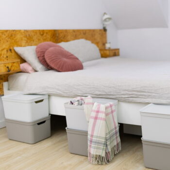 Plastový úložný box s vekom Deco - Rotho - Image 2