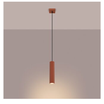 Závesné svietidlo v tehlovej farbe Gleam – Nice Lamps - Image 5
