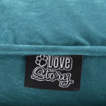 Pelech pre psa v petrolejovej farbe 64x87 cm – Love Story - Image 3