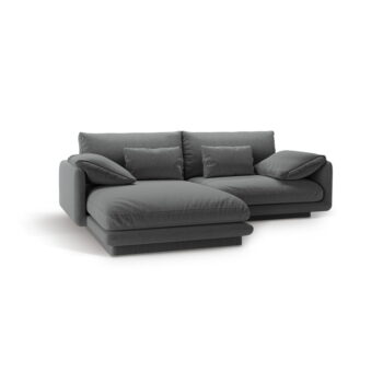 Tmavosivá rohová pohovka (ľavý roh) Torino – Micadoni Home - Image 2